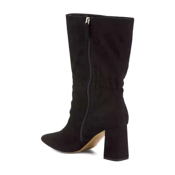 Eloquii Black Faux Suede Wide Klaire Scrunch Women's Boots. Size 9W - Picture 2 of 5